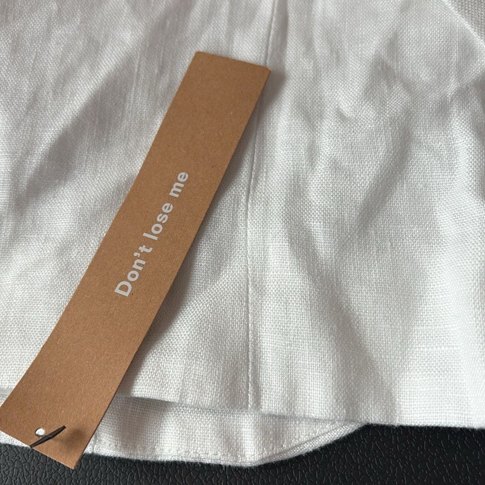 Reformation Kimberly Linen Top 12 NWT $148 - Picture 5 of 5